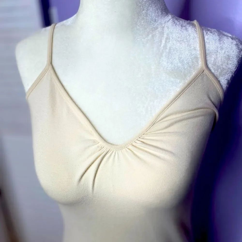 Cream V-Neck Dress - Picture 3 of 11